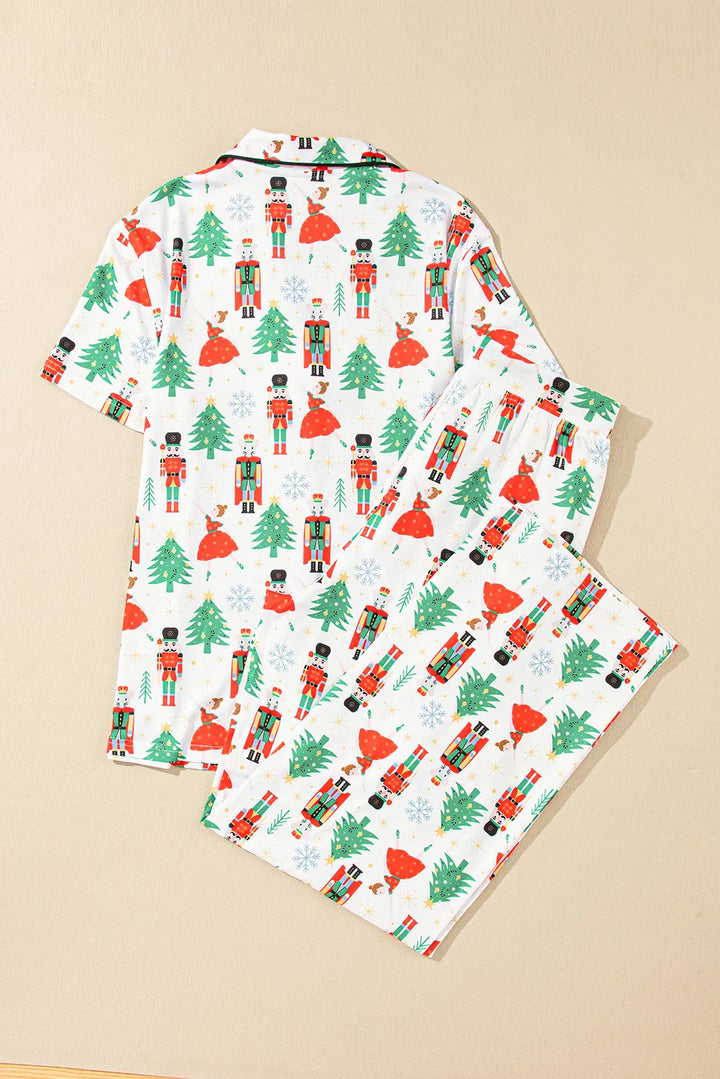 Sugar Plum Fairy Nutcracker Button Down Pajamas