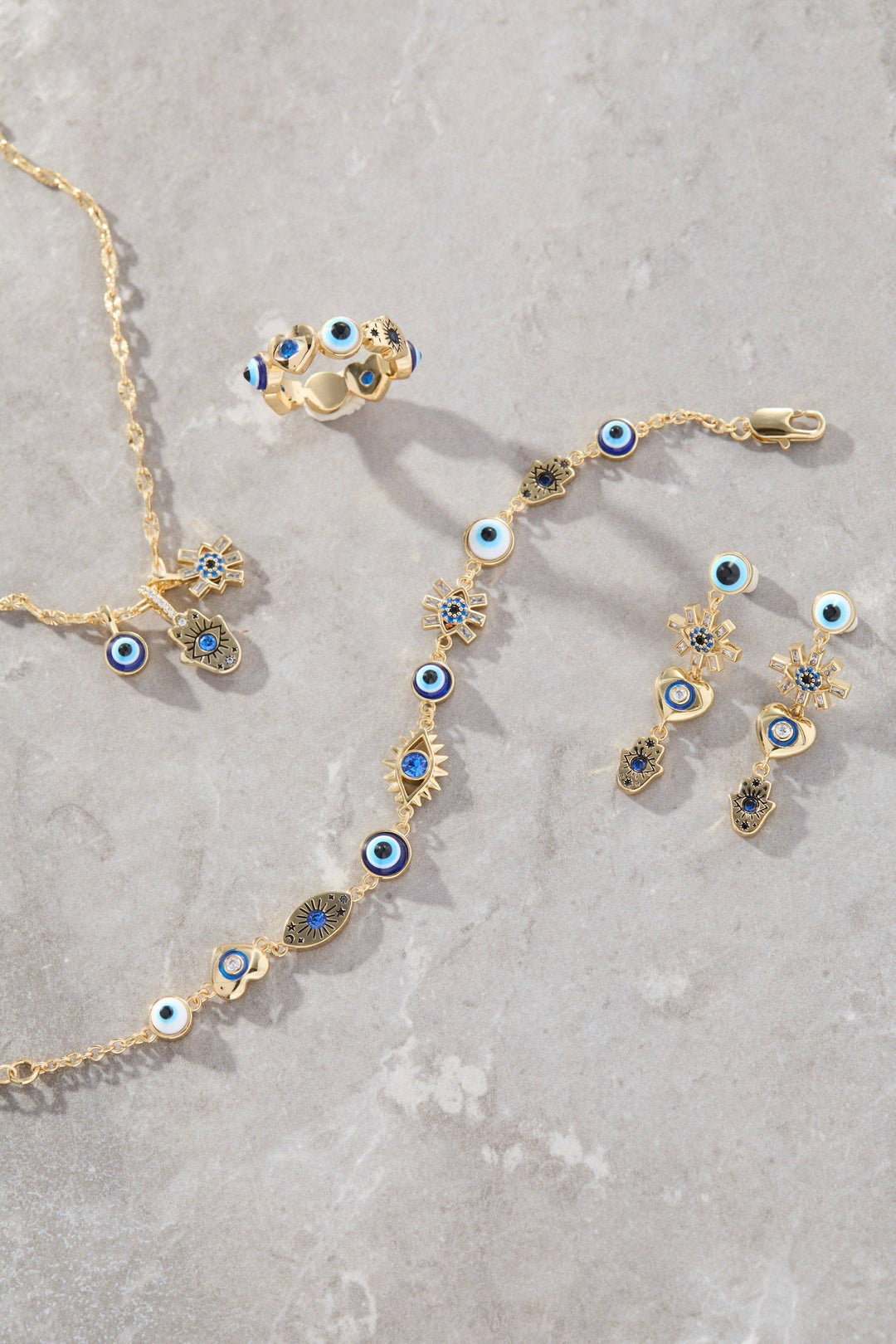 Evil Eye Triple Charm Necklace by Alex + Ani