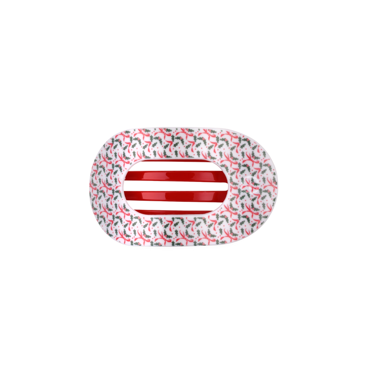 Small Teleties Flat Oval Clip - Festive Feels (Ships in 1-2 Weeks)