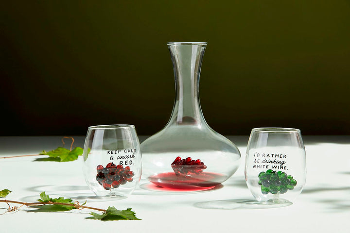 Grape Wine Glasses by Mud Pie