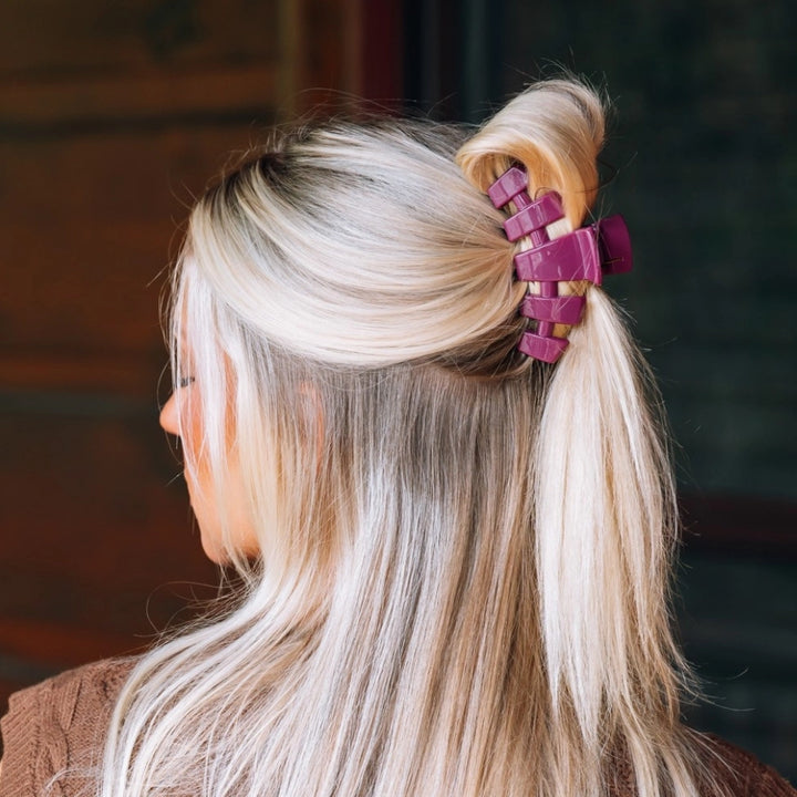 Medium Teleties Claw Clip - Mulberry