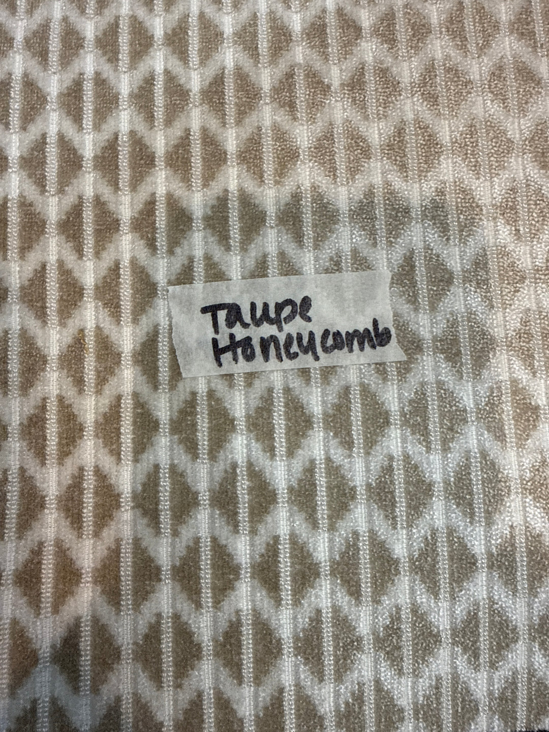 MJ TX PREPO SINGLE LADIES: Taupe Honeycomb Mini Top Zip by Makeup Junkie (Ships in 3-4 Weeks)