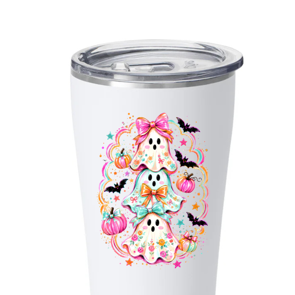 by PrepO: Girly Bow Ghost Stack 3" Decal by Prep Obsessed (Ships in 2-3 Weeks)