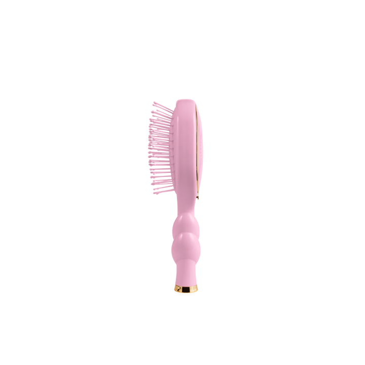 Bubblegum Pink Mini Detangler Hair Brush for Medium Hair by Teleties (Ships Next Week)