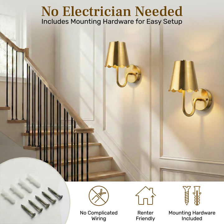 Bell & Howell Set of 2 Rechargeable Wall Sconces