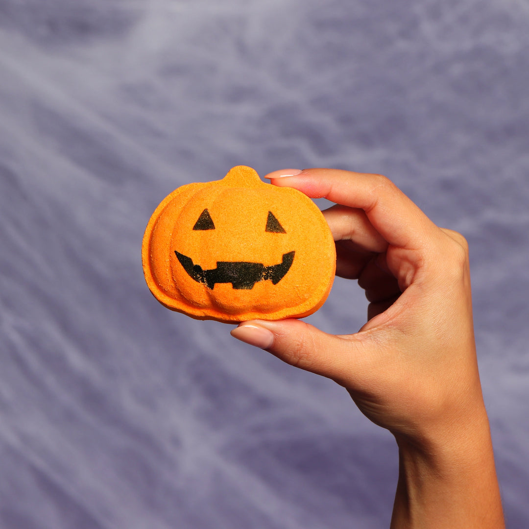 Halloween Bath Bombs + Pumpkin Headband Bundle