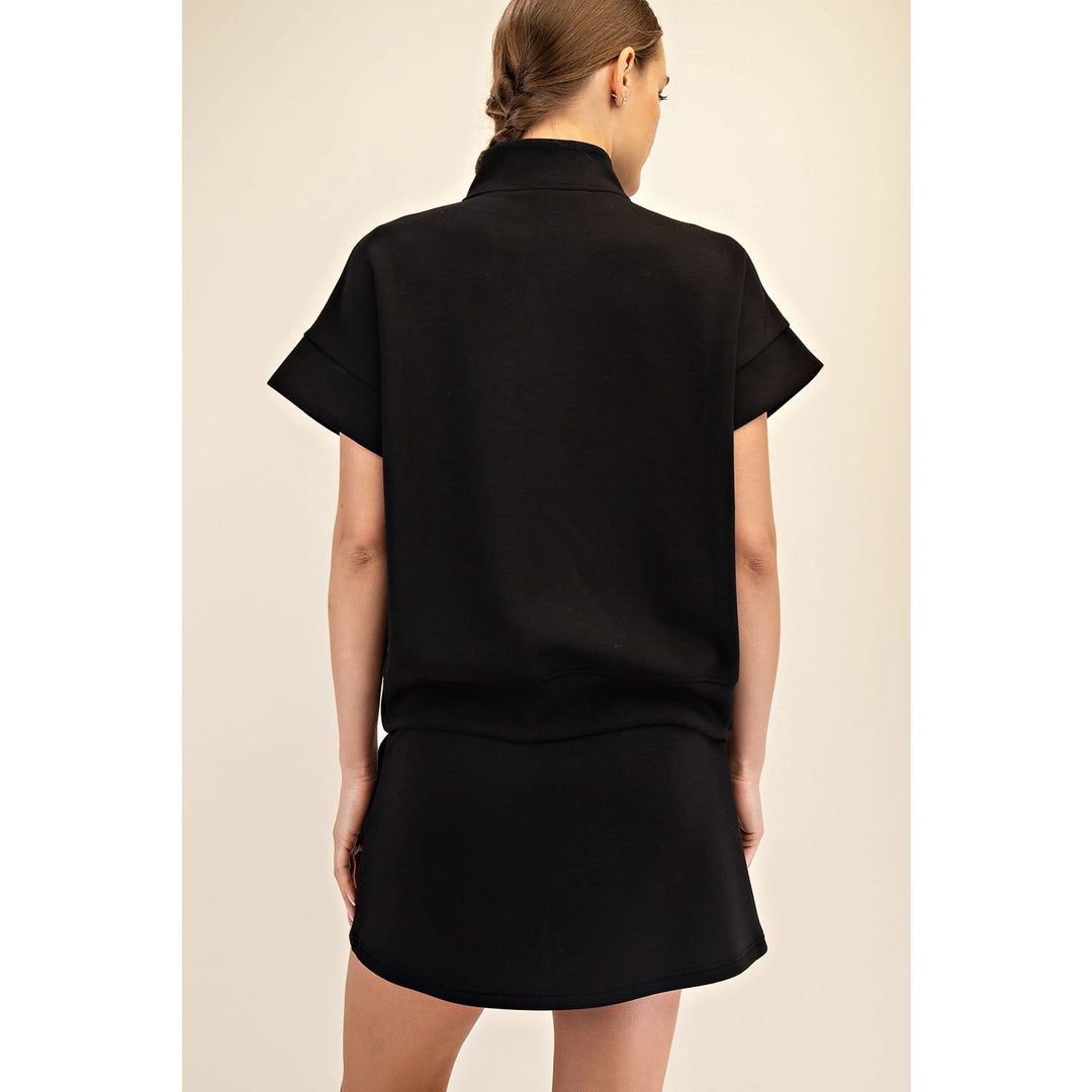 Final Sale: Cloudwalk Scuba Quarter Zip Top by Rae Mode