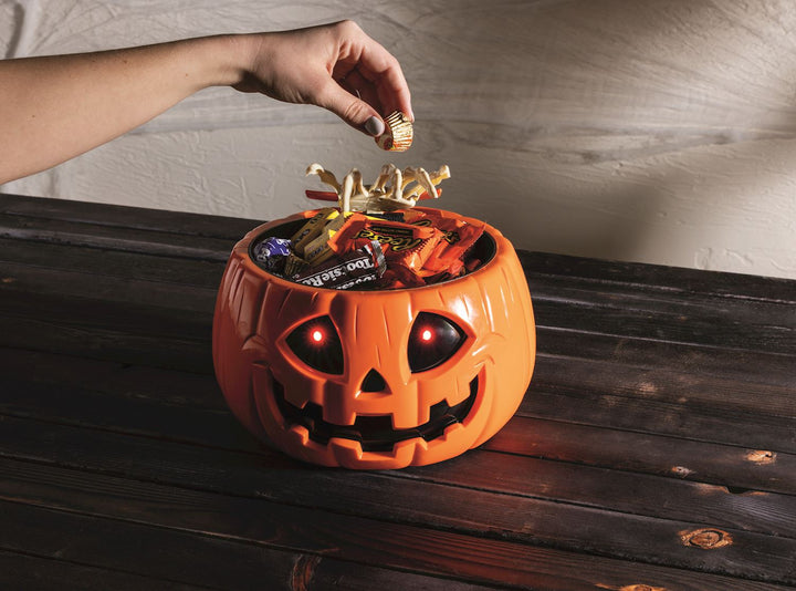 Animated Jack-O-Lantern Candy Bowl by Mud Pie