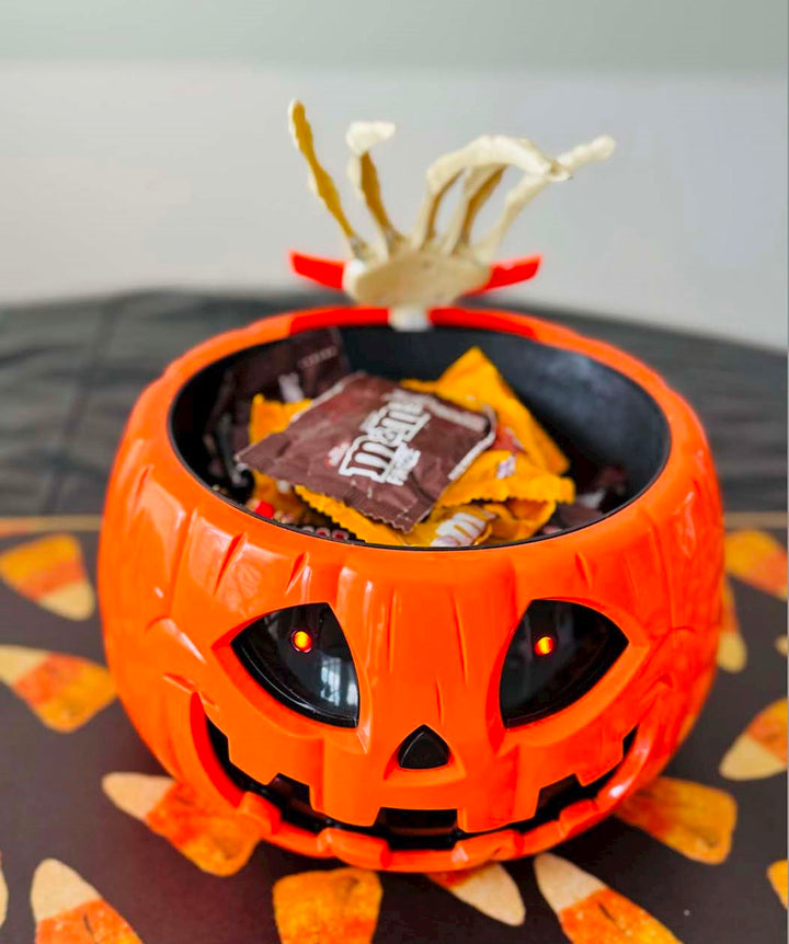 Animated Jack-O-Lantern Candy Bowl by Mud Pie