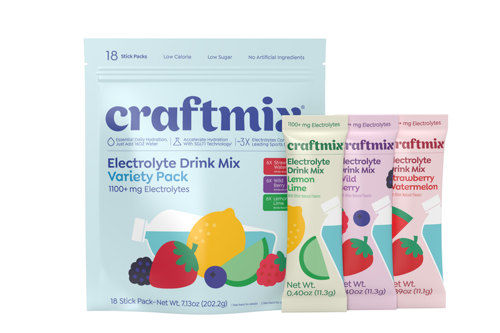 Variety Pack Hydration Electrolyte Drink Mix - 18 Pack