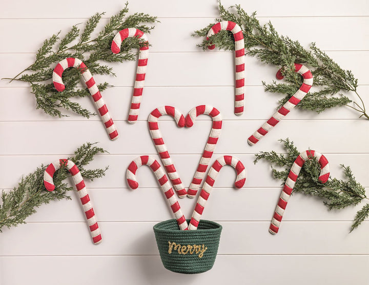 Large Candy Cane Christmas Ornament by Mud Pie