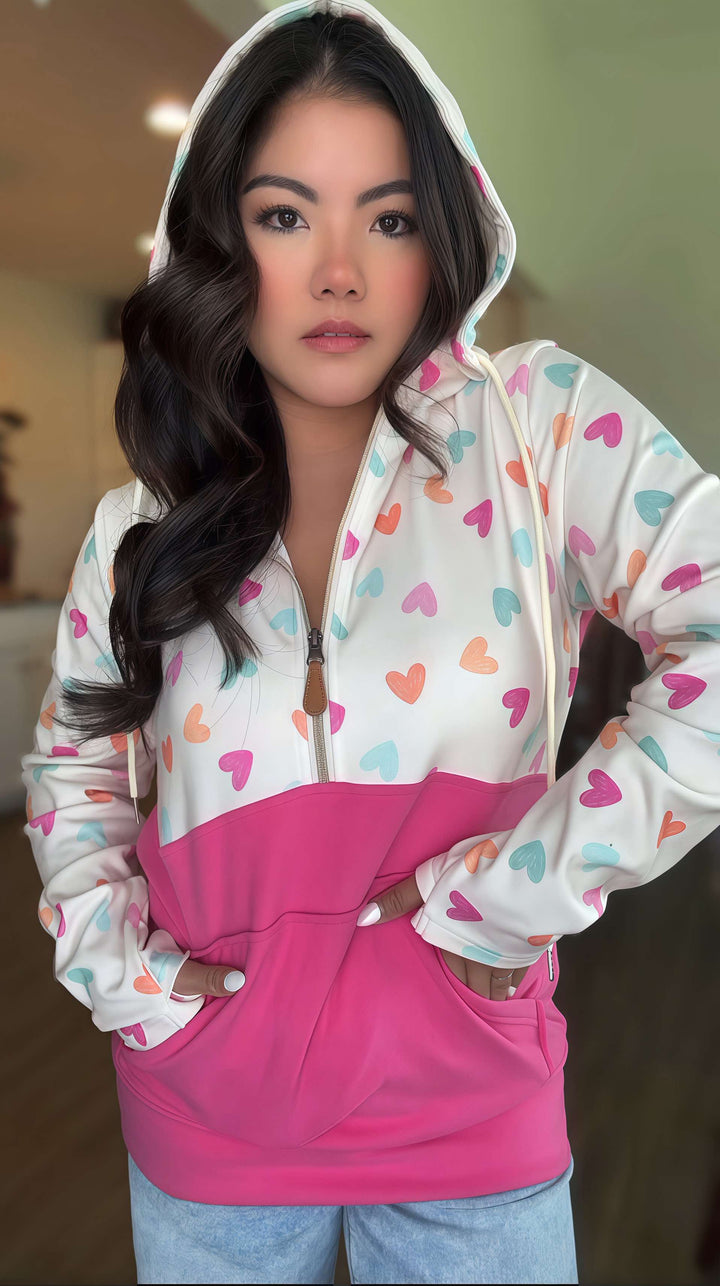 Pastel Heart Hoodie by JK Label
