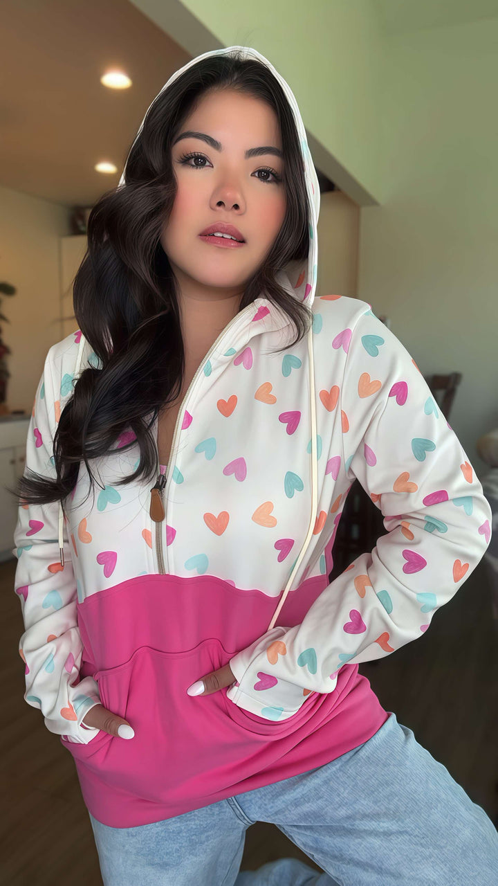 Pastel Heart Hoodie by JK Label