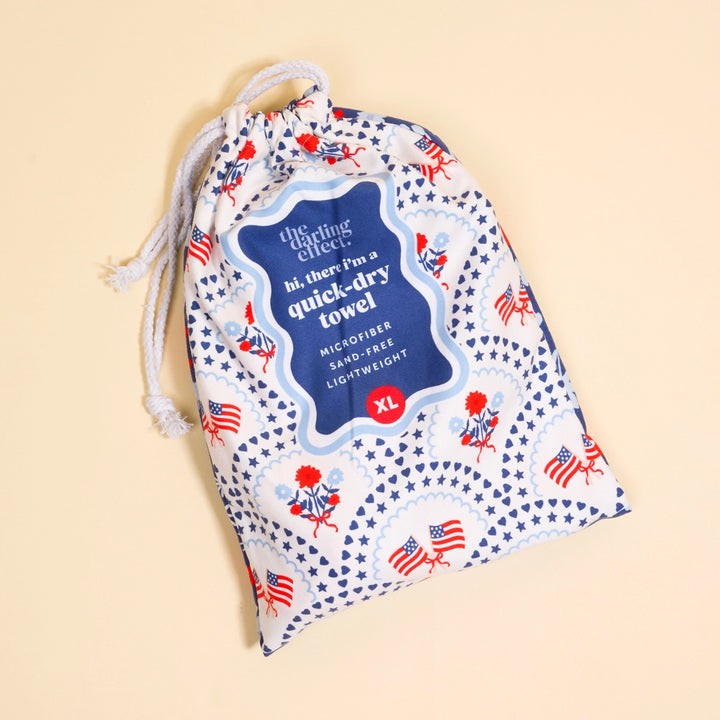 All-American Darling XL Quick-Dry Beach Towel by The Darling Effect