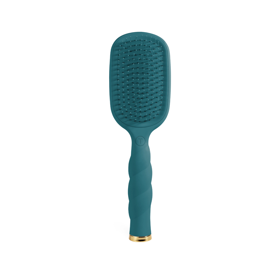 Teal With It Detangler Hair Brush for Thick Hair by Teleties