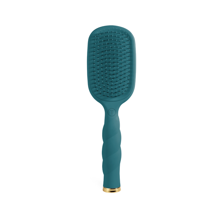 Teal With It Detangler Hair Brush for Thick Hair by Teleties