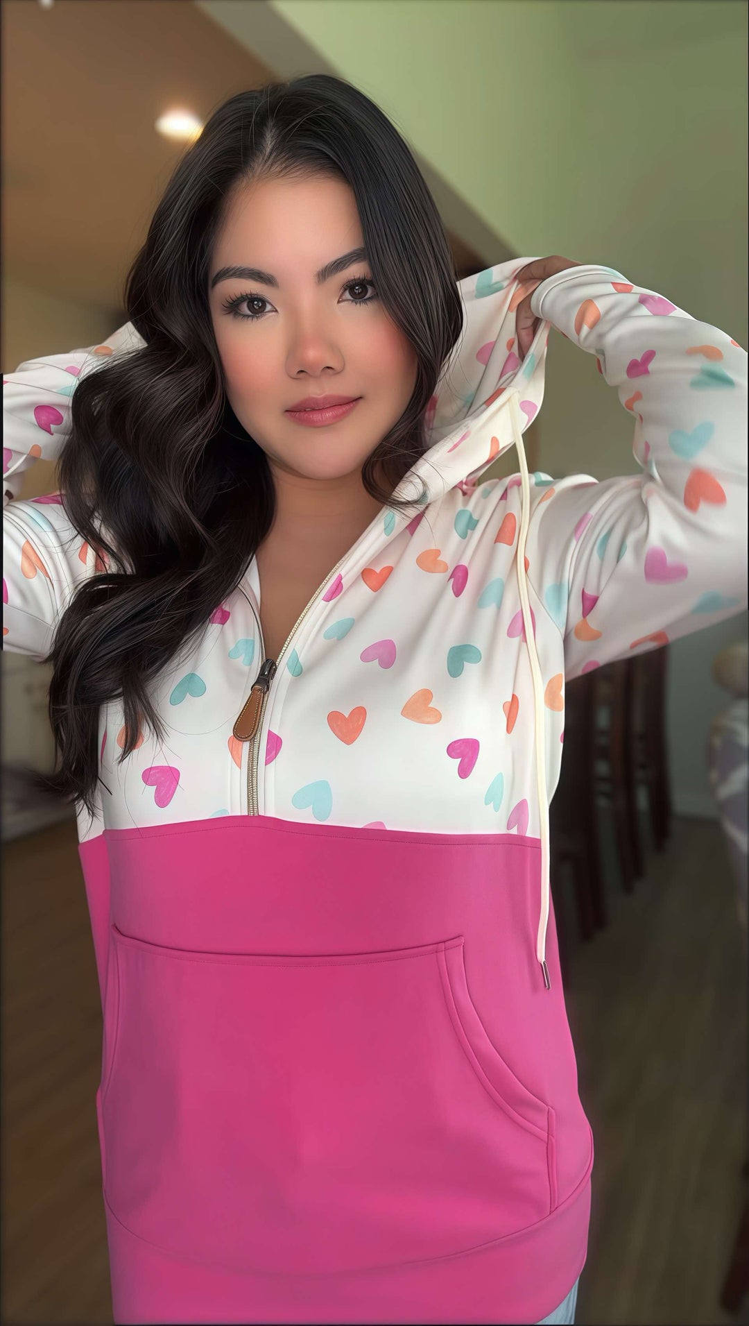 Pastel Heart Hoodie by JK Label