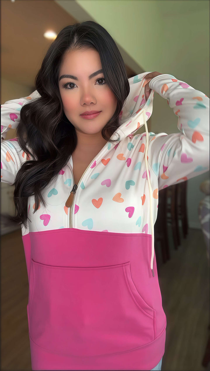 Pastel Heart Hoodie by JK Label