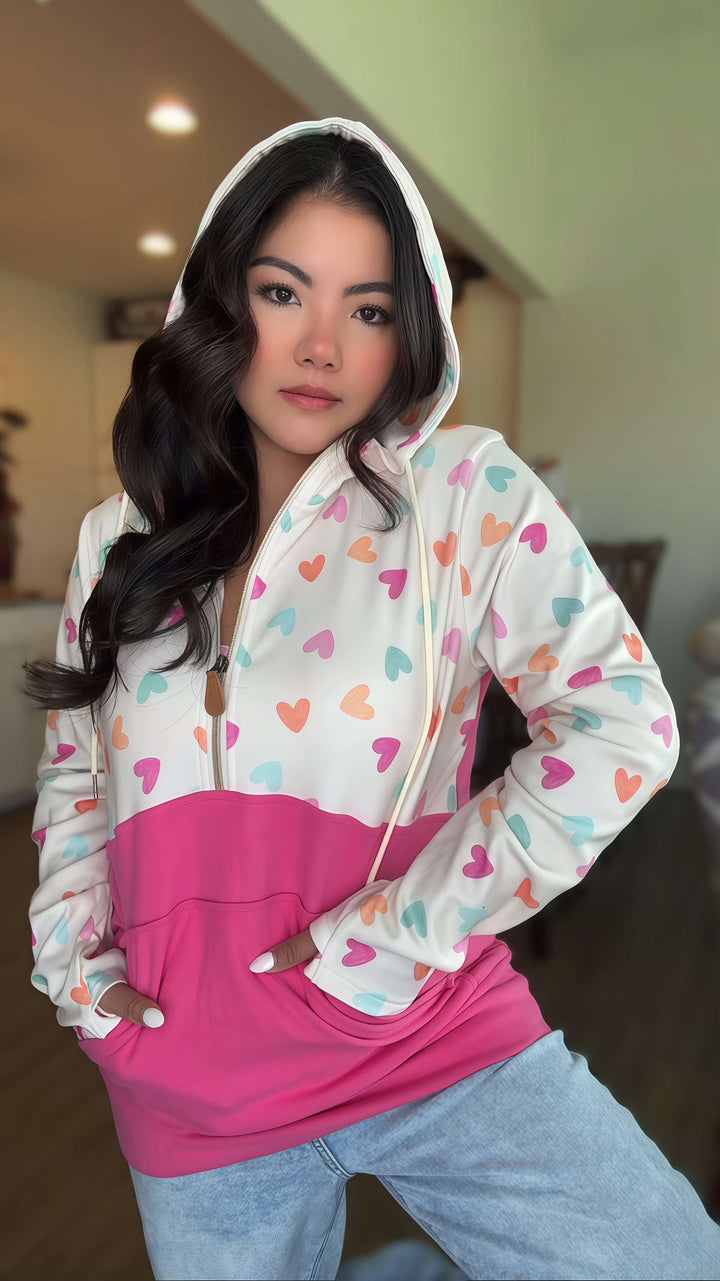 Pastel Heart Hoodie by JK Label