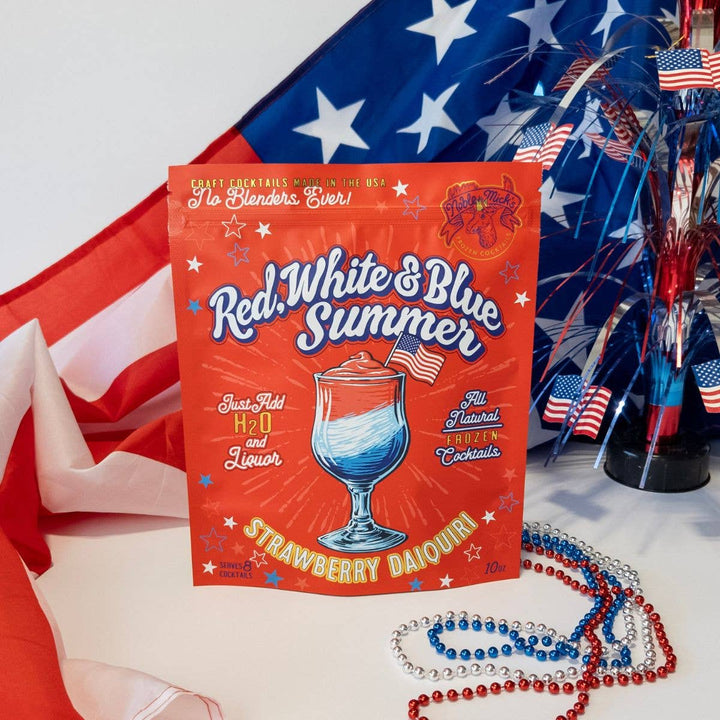 Red, White & Blue Summer - Strawberry Daiquiri Frozen Cocktail