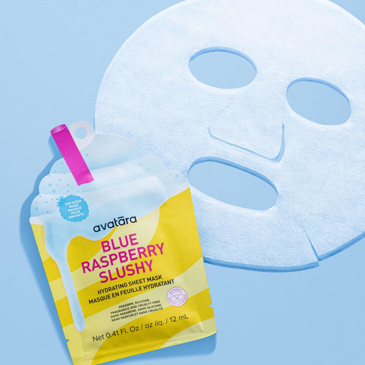Slushy Kid's Face Mask - Blue Raspberry