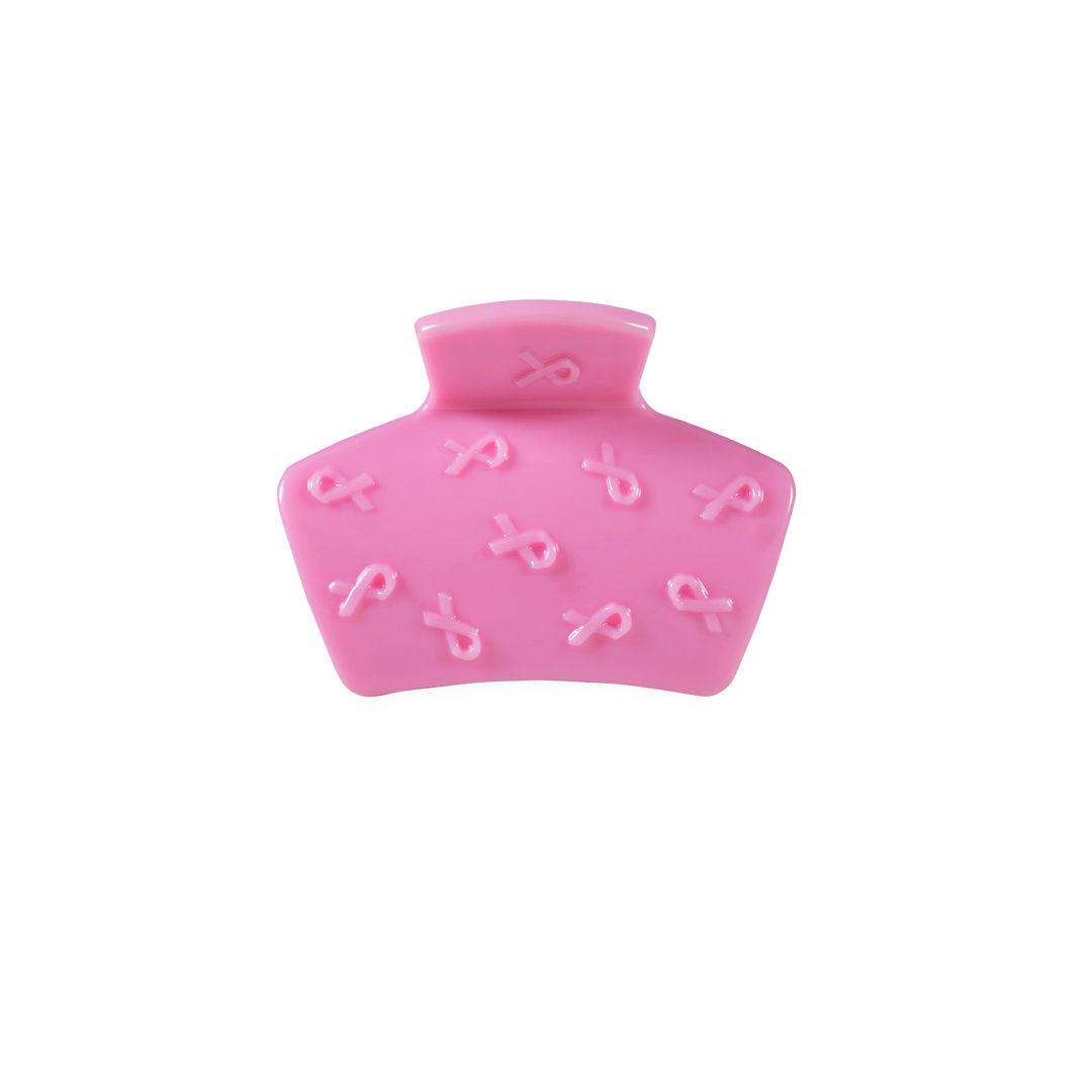 Petite Teleties Claw Clip - Pink Ribbon (Ships Next Week)