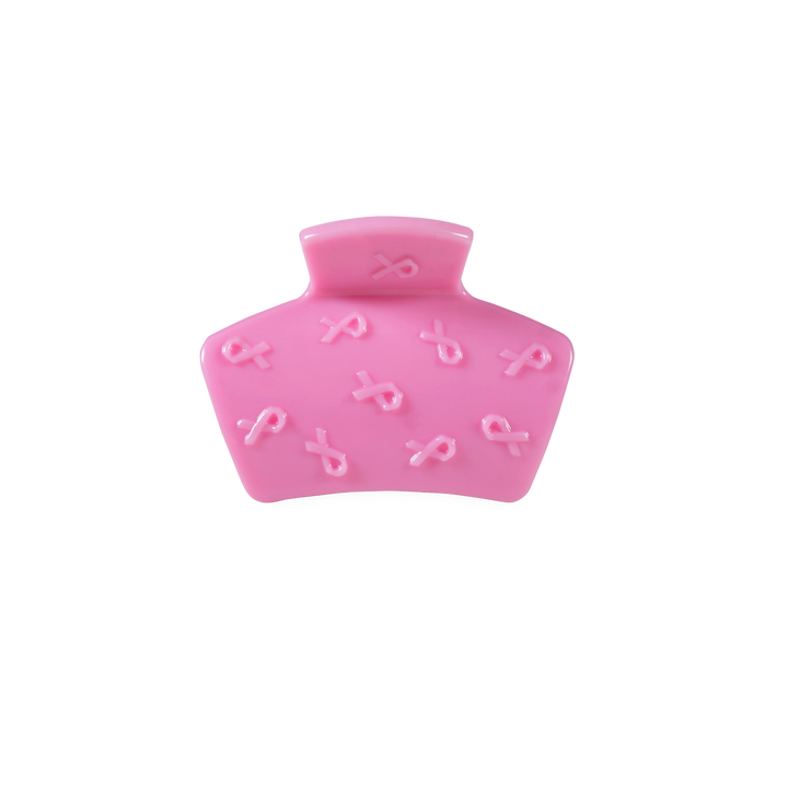 Petite Teleties Claw Clip - Pink Ribbon (Ships Next Week)