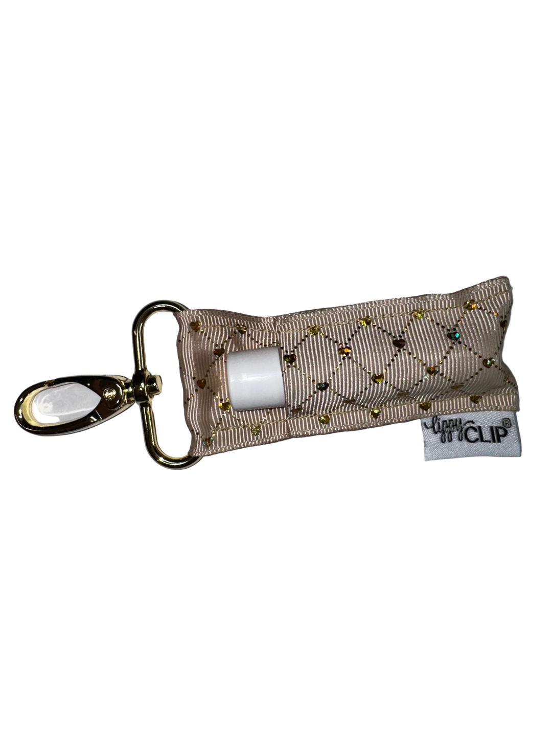 Gold Lattice on Taupe LippyClip® (PREORDER: Ships in 2-3 Weeks)