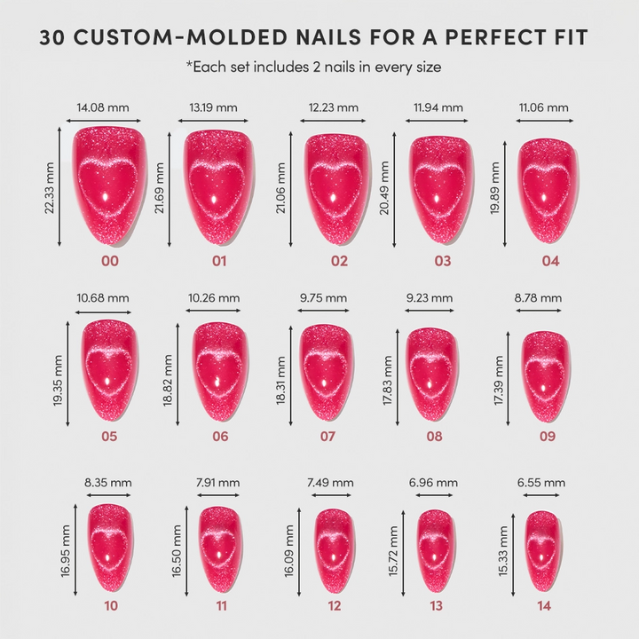 Press-On Glamnetic Nails - Text Me Back