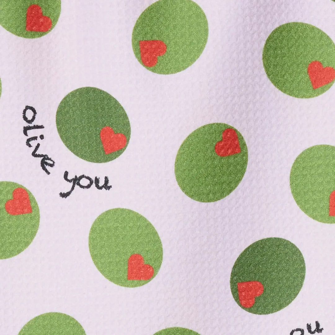 'Olive You' Bar Towel by Geometry