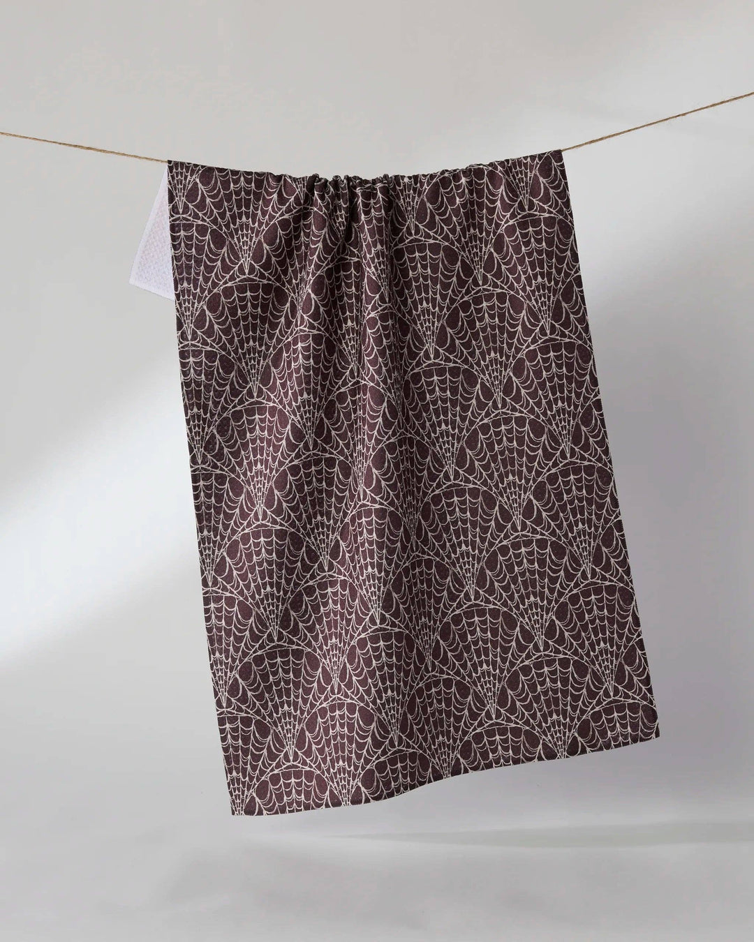 Velvet Cobwebs Tea Towel by Geometry