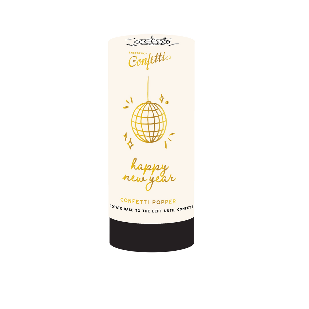 Happy New Year Confetti Popper