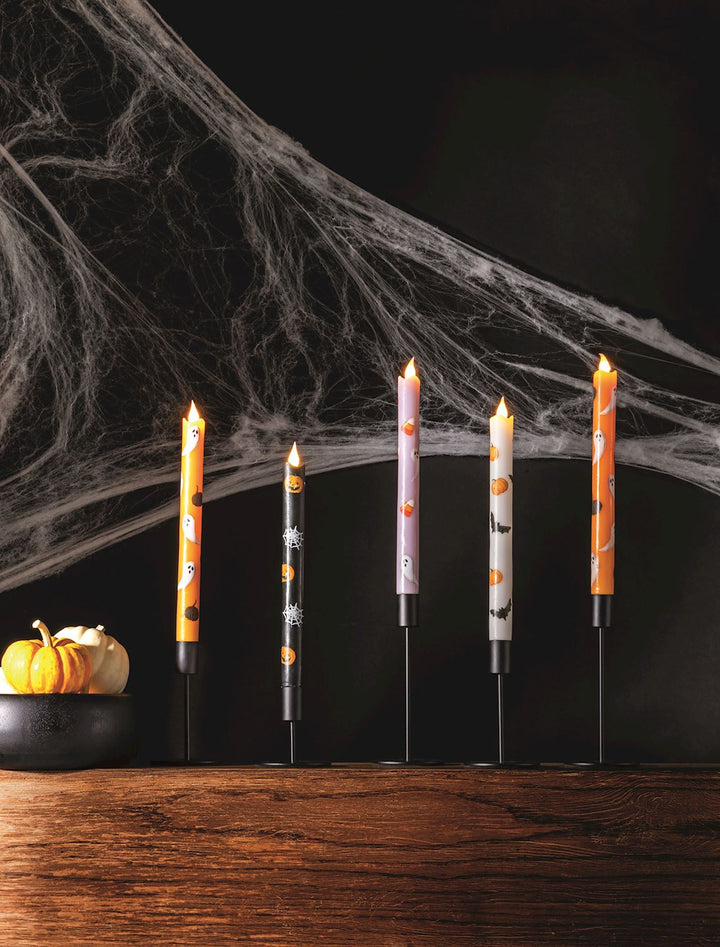 Halloween LED Taper by Mud Pie