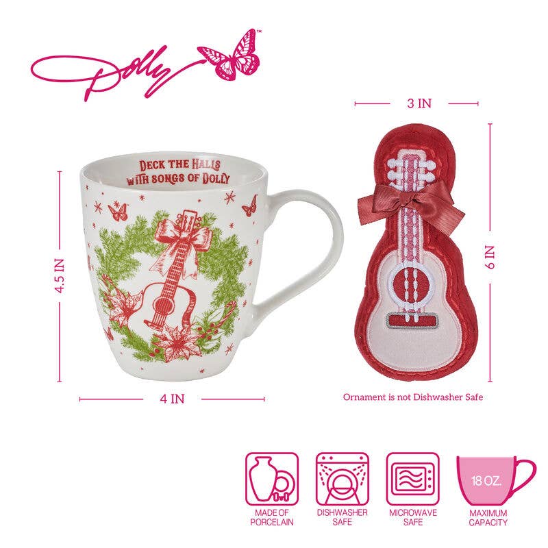 Dolly Holiday Toile Mug &amp; Ornament