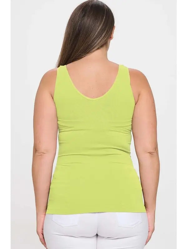 Reversible Basic Seamless Tank - Lemon by Yelete