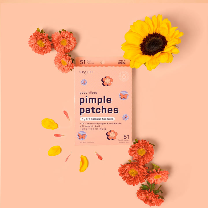 Hydrocolloid Pimple Patches - Good Vibes Butterfly & Flowers