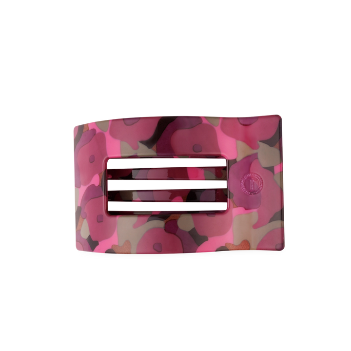 Medium Teleties Flat Rectangle Clip - Garden Glam