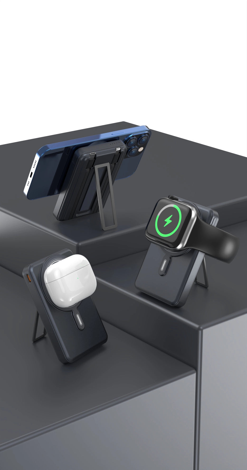 5-in-1 Portable Wireless Charger by Tech Trendz