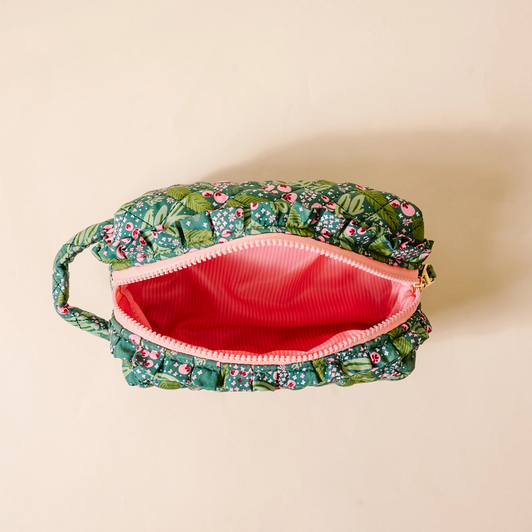 Essentials Quilted Cosmetic Bag - Jolly Sprig by the Darling Effect