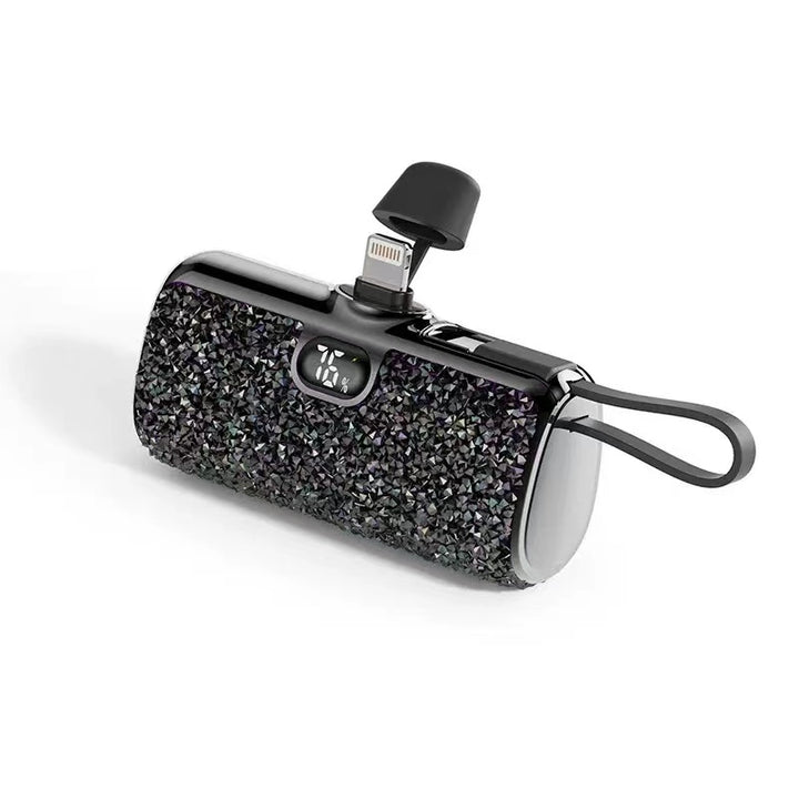 5000 mAh USB-C Glitter Power Bank by Tech Trendz (Ships in 2-3 Weeks)