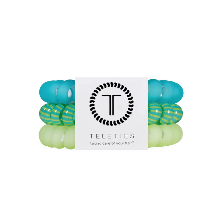Teleties Hair Tie - Large Band Pack of 3 - Cabana Cutie