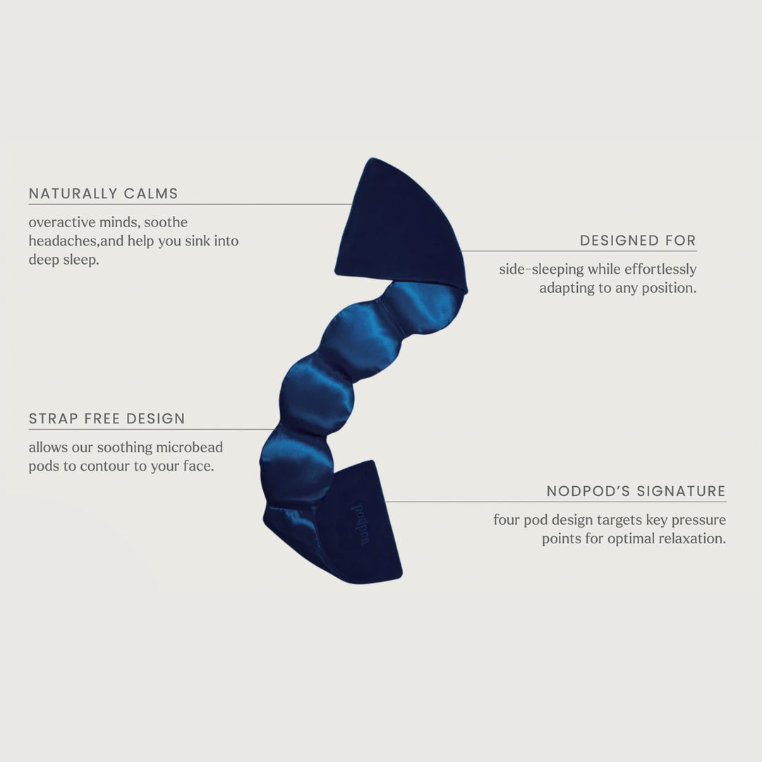 Silk Weighted Sleep Mask - Petal by nodpod