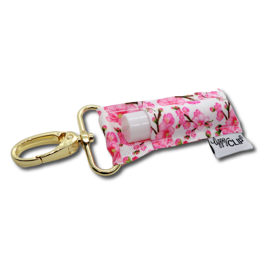 Pink Cherry Blossoms LippyClip® Lip Balm Holder (PREORDER: Ships in 2-3 Weeks)