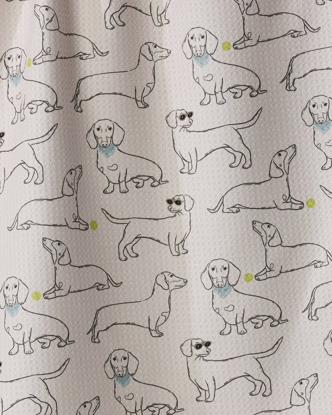 Doxie Pals Tea Towel - Storm by Geometry