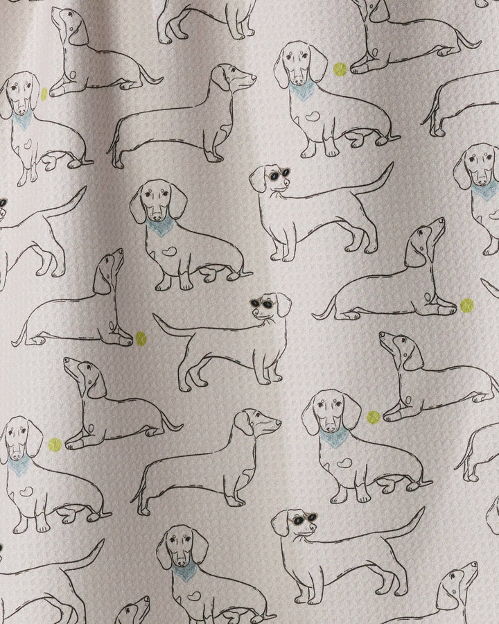 Doxie Pals Tea Towel - Storm by Geometry