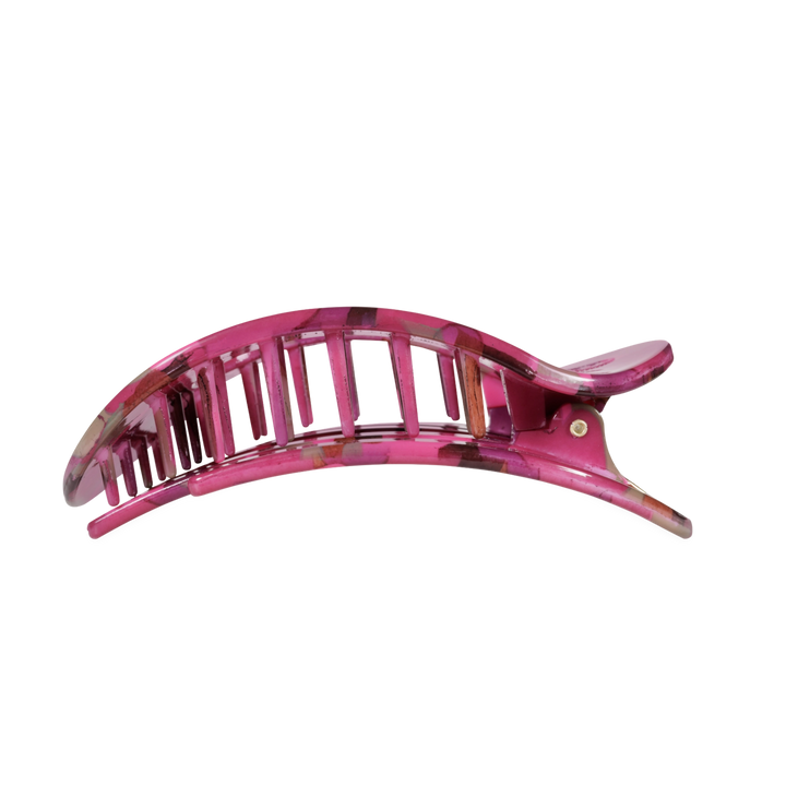 Large Teleties Flat Oval Clip - Garden Glam
