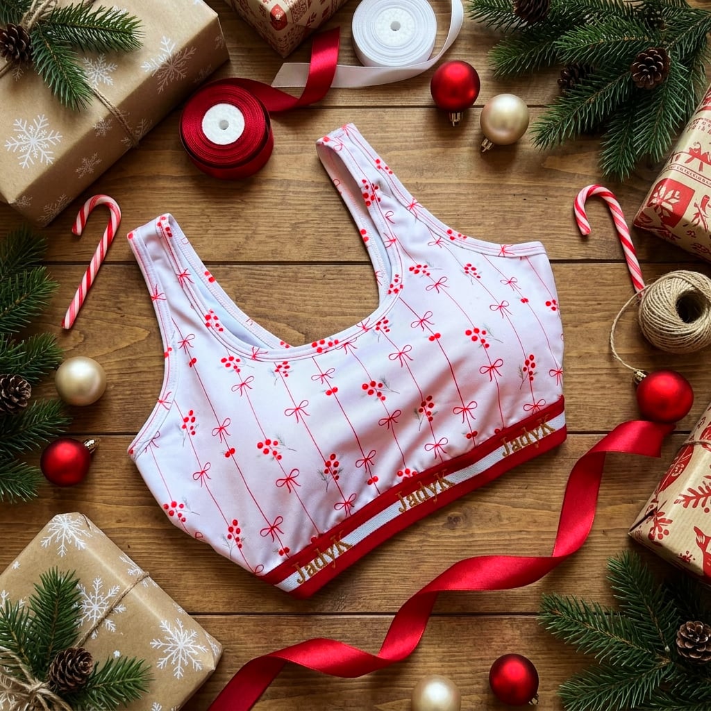 Arya Bra | Christmas Prints by JadyK (Ships in 2-3 Weeks)
