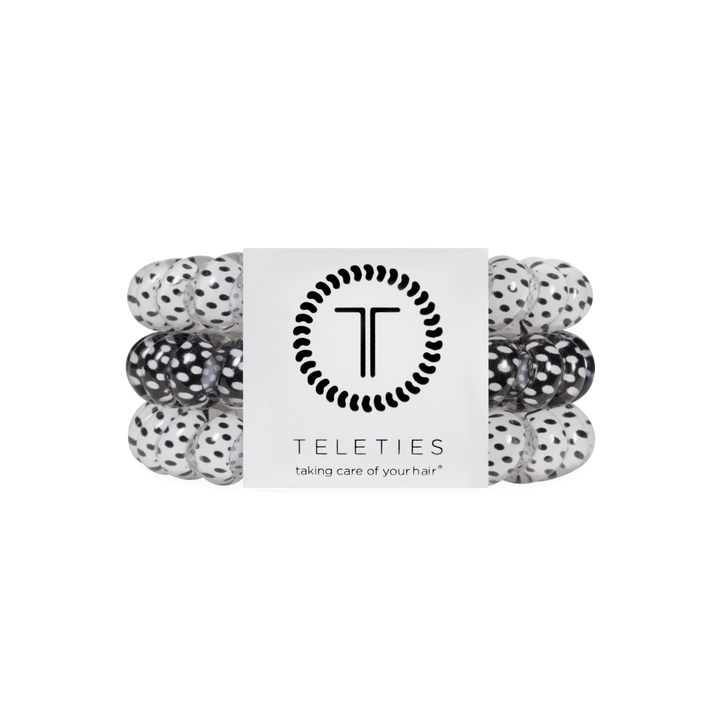 Teleties Hair Tie - Large Band Pack of 3 - Polka Dot Party (Ships Next Week)
