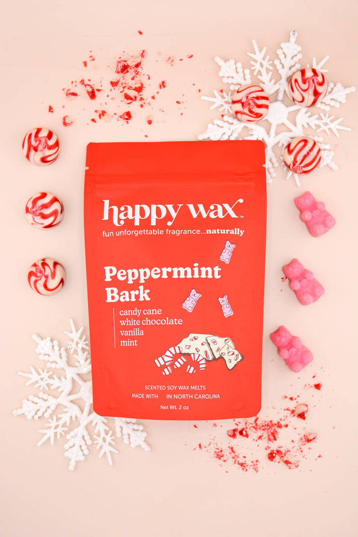 Happy Wax Soy Melts 2 Oz Bag - Peppermint Bark