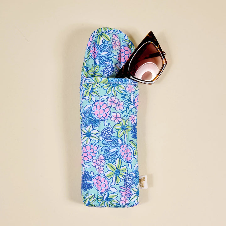 Puffy Sunglasses Case - Coastal Cove by The Darling Effect